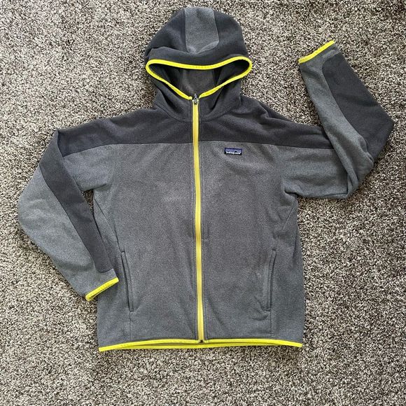 Patagonia Other - Patagonia Men’s grey/yellow Araveto hooded zip up jacket size Medium